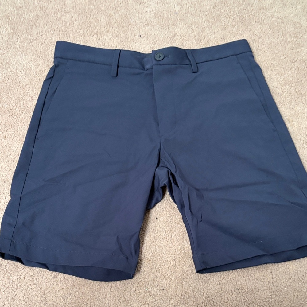 Theory Dark Blue Flat Front Shorts